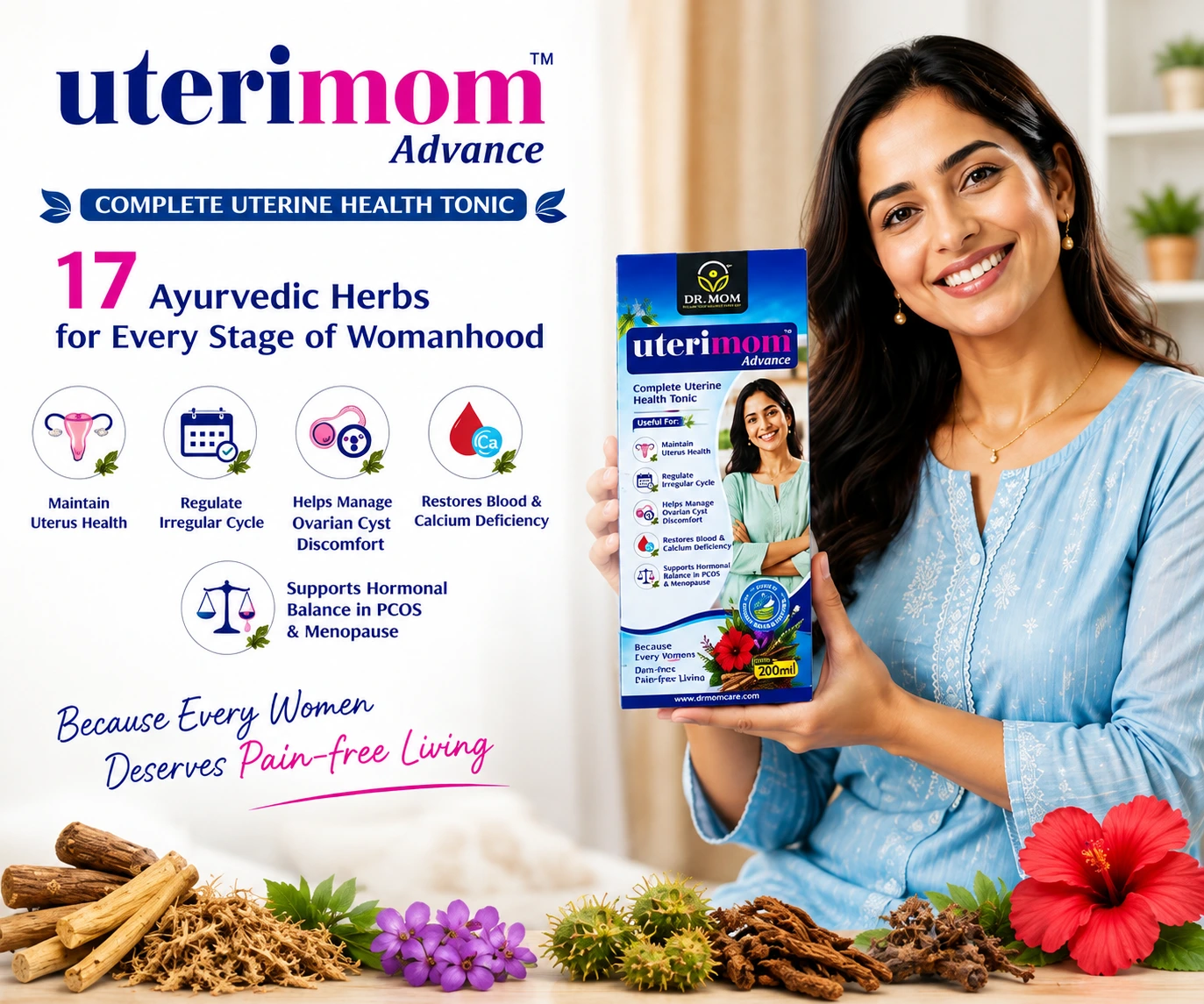 Uterimom Ayurvedic Syrup for Women's Reproductive Wellness