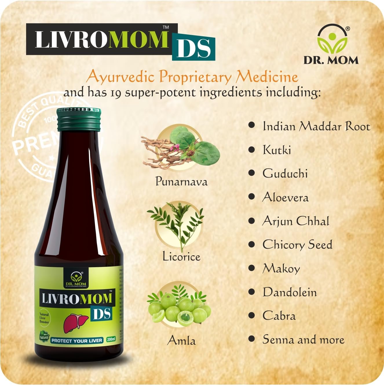 Livromom DS Syrup and Tablet Combo For Fatty Liver Hepatitis and Liver Disorder image 5