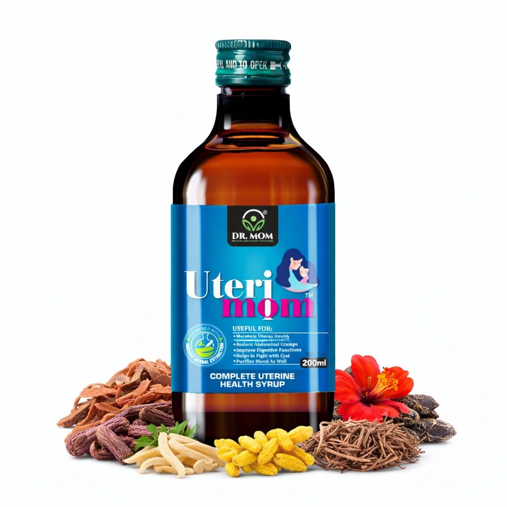 Uterimom Uterine Syrup | Best Ayurvedic Medicine For Irregular Periods 200 ml - Ayurvedic Medicine by Dr. Mom Herboveda