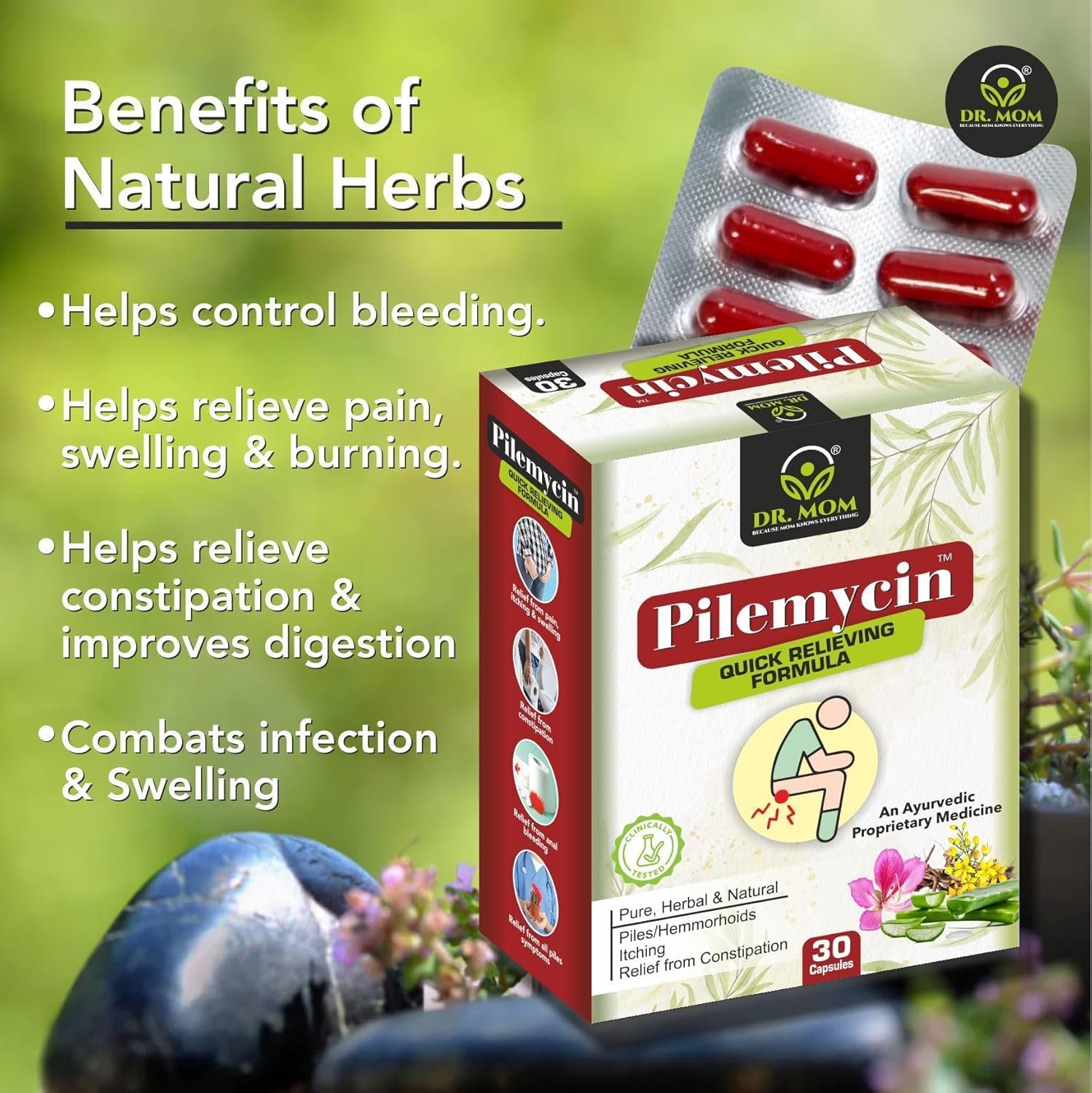 Pilemycin Capsule | Ayurvedic Capsules for Piles -  30 Cap. image 4