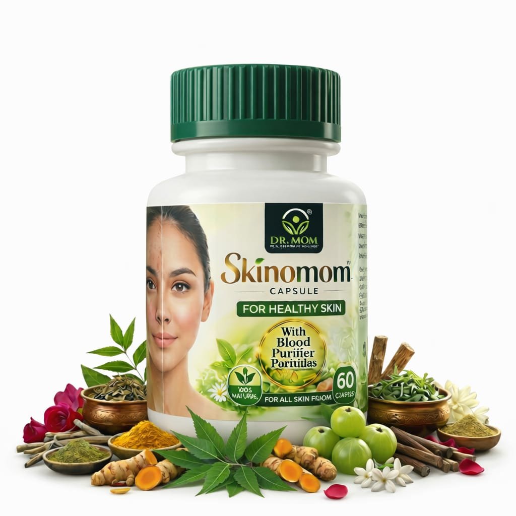 Skinomom Advance Capsules For Acne Pimple Scar | Blood Purify Formula 60 Capsules