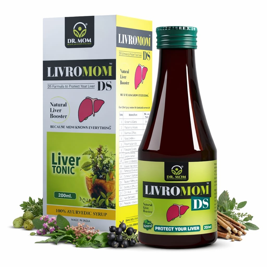 Livromom DS Syrup | Best Ayurvedic Syrup for Fatty Liver - 200ml