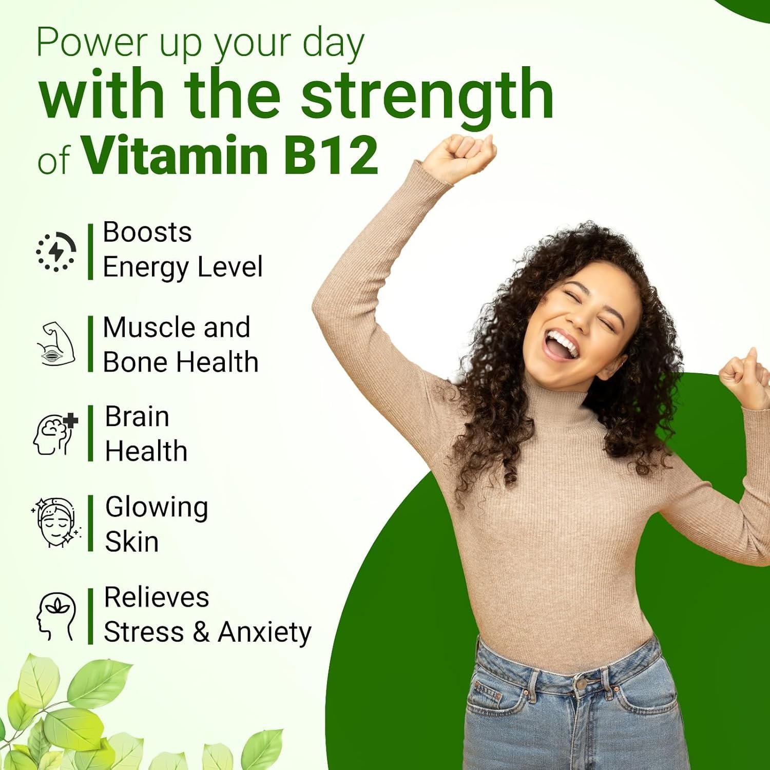 MOM B-12 Veg Capsules - Vitamin B-12 Enriched with Natural Herbs image 4