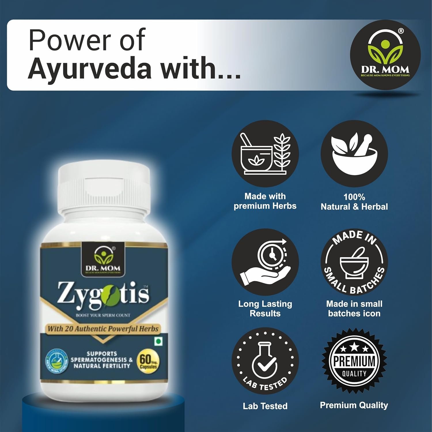 Zygotis Capsule Ayurvedic Medicine for Sperm Count & Motility - 60 Cap. image 2
