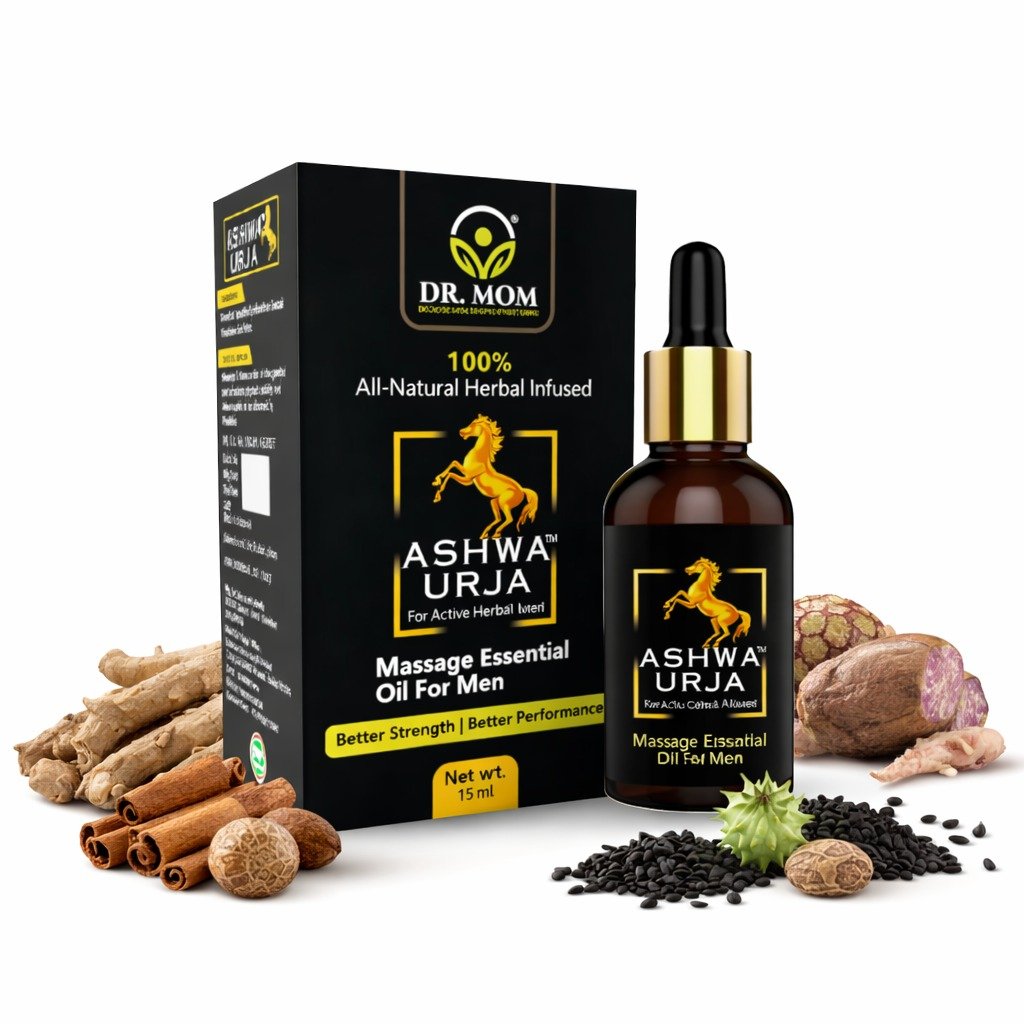 Ashwa Urja Massage Oil | Best Ayurvedic Massage Oil for Men 15ml