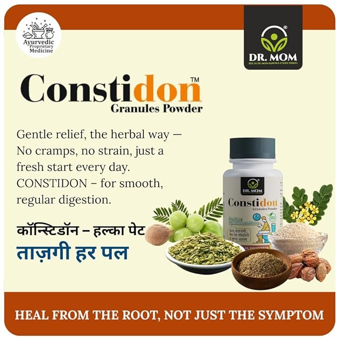 Constidon Granules | Ayurvedic Churna for Constipation | Gut Health - 90g. image 6