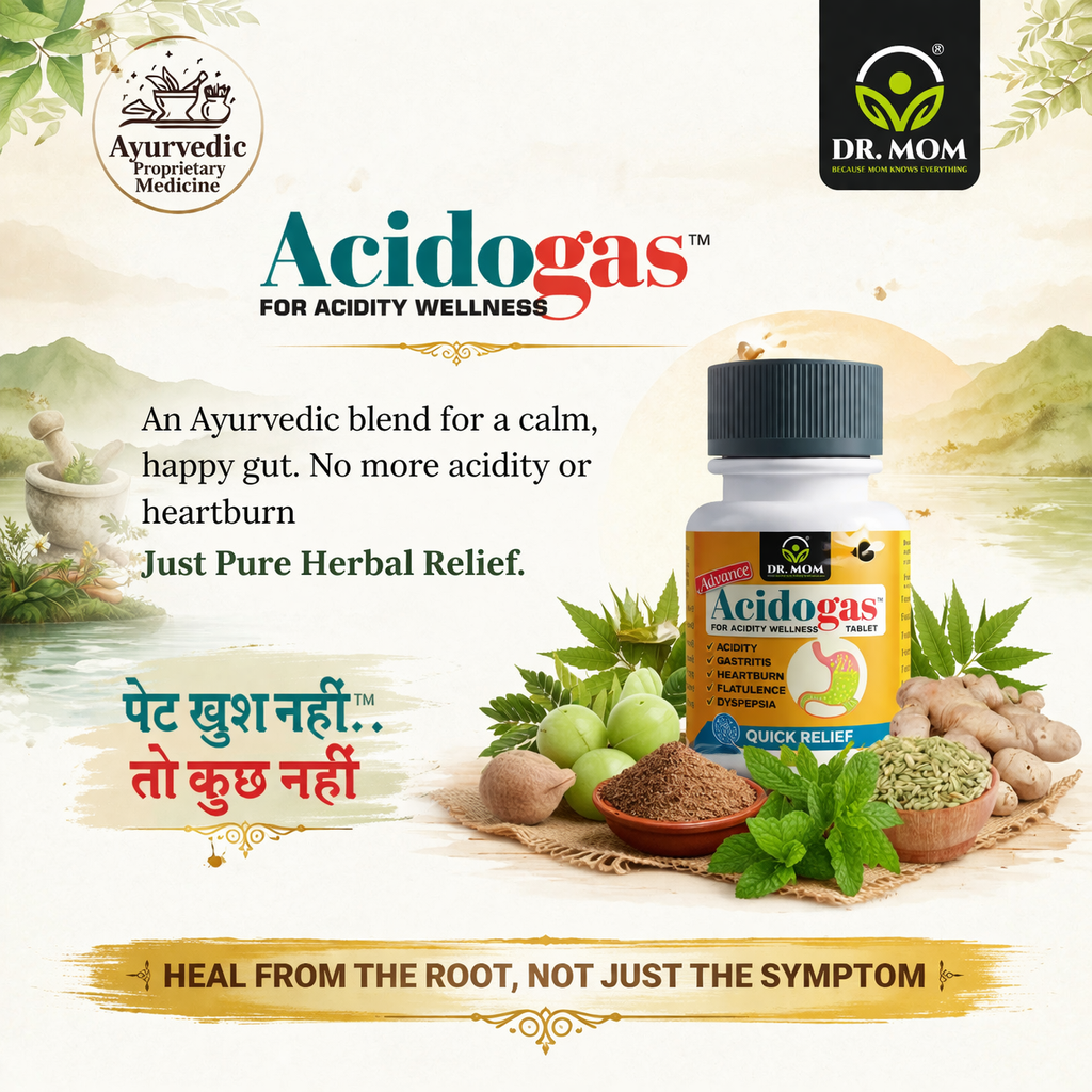 Acidogas Advance Ayurvedic Tablets For Acidity Gas and Gut Health - 60 Tabs. image 3