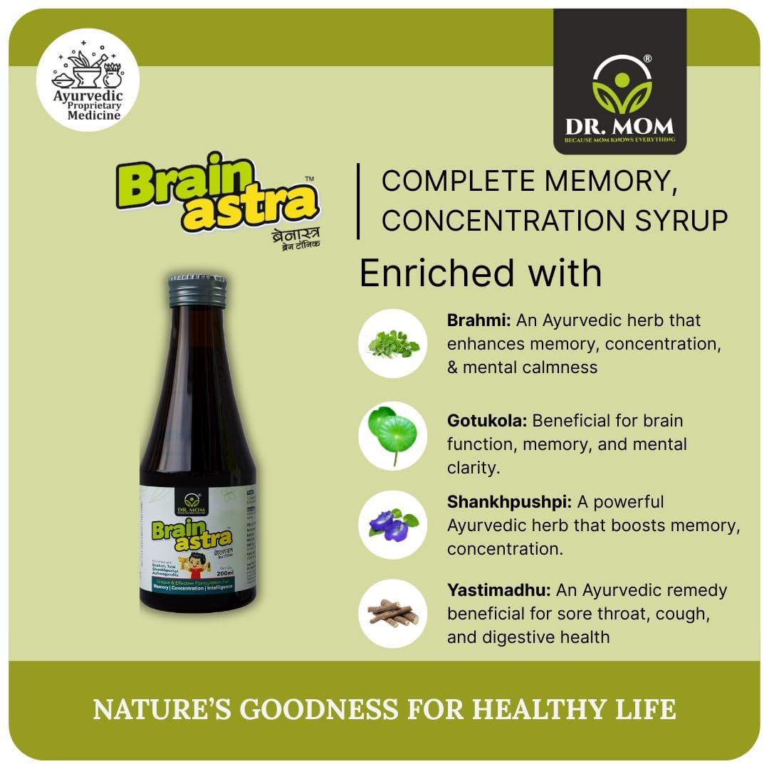 Brain Astra Brain Health Tonic For Memory and Concentration 200ml. image 3