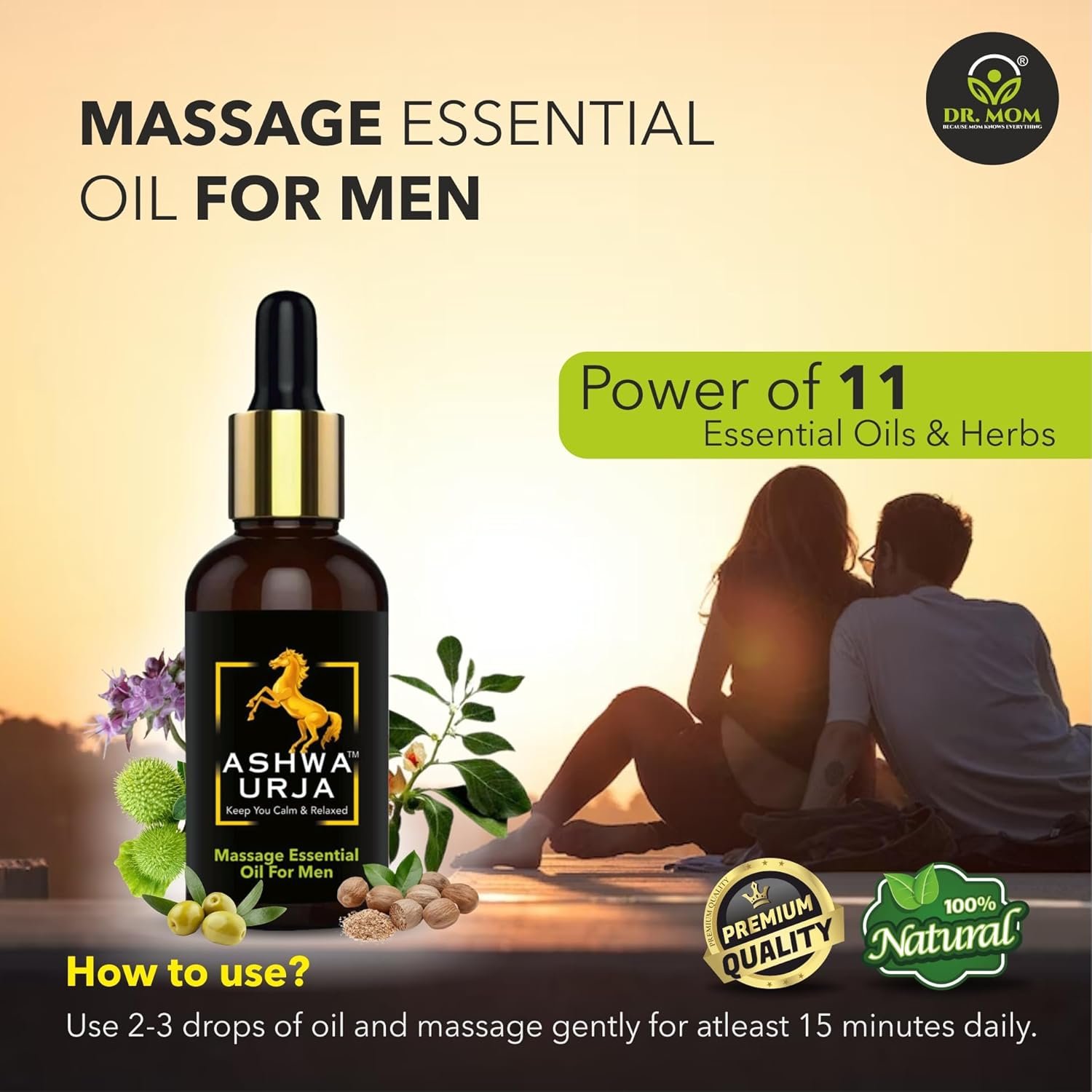 Ashwati Gold Tablet 3x10 Strip + Ashwa Urja Oil 15ml – Premium Ayurvedic Combo Pack image 4