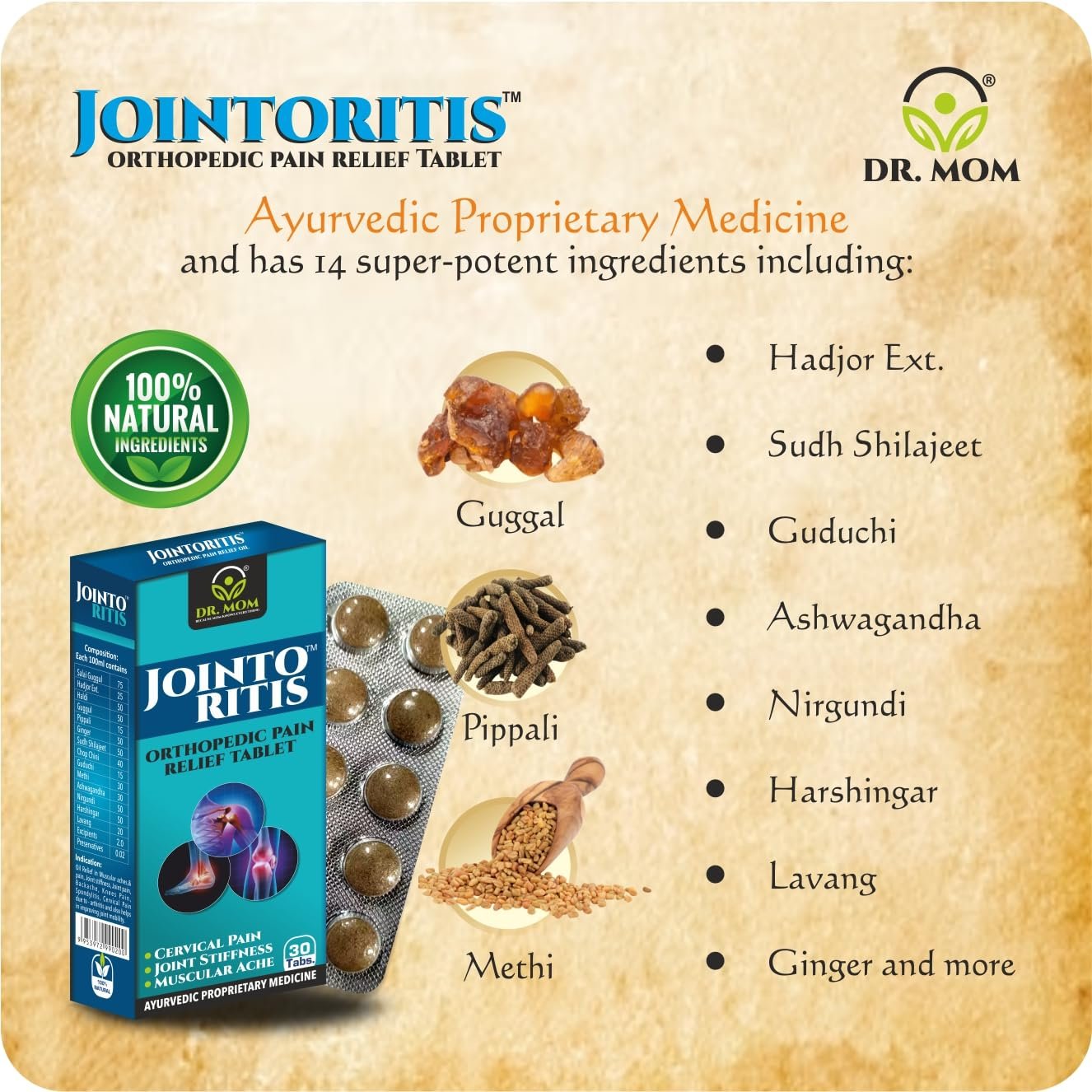 Jointoritis Oil & Tablets - Ayurvedic Combo for Joint Pain Relief image 3