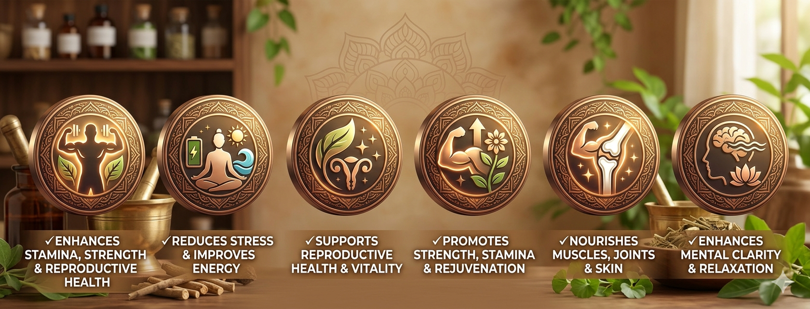 Ashwati Gold Tablet 3x10 Strip + Ashwa Urja Oil 15ml – Premium Ayurvedic Combo Pack features