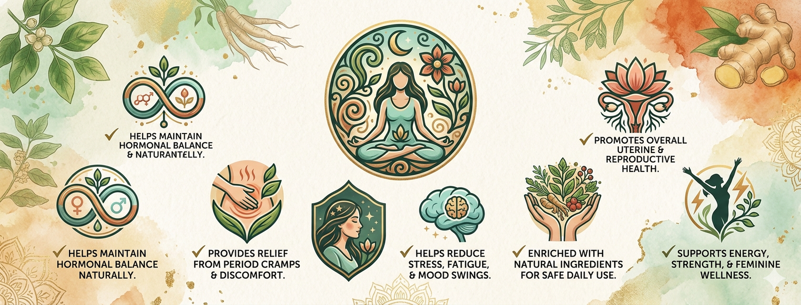 Uterimom Uterine Syrup | Best Ayurvedic Medicine For Irregular Periods 200 ml features