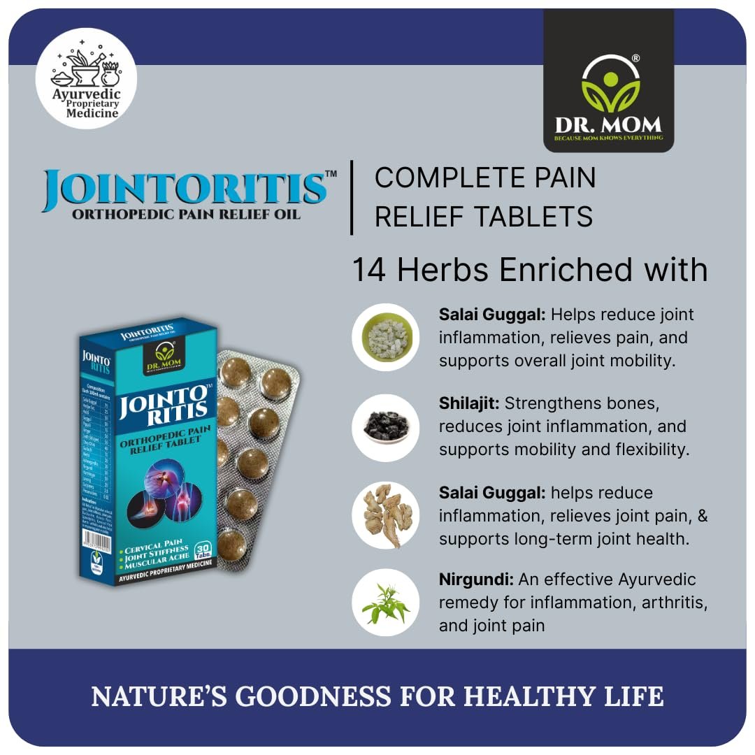 Jointoritis Tablet | Best Ayurvedic Tablets for Arthritis & Joint Pain 3x10 tab. image 5