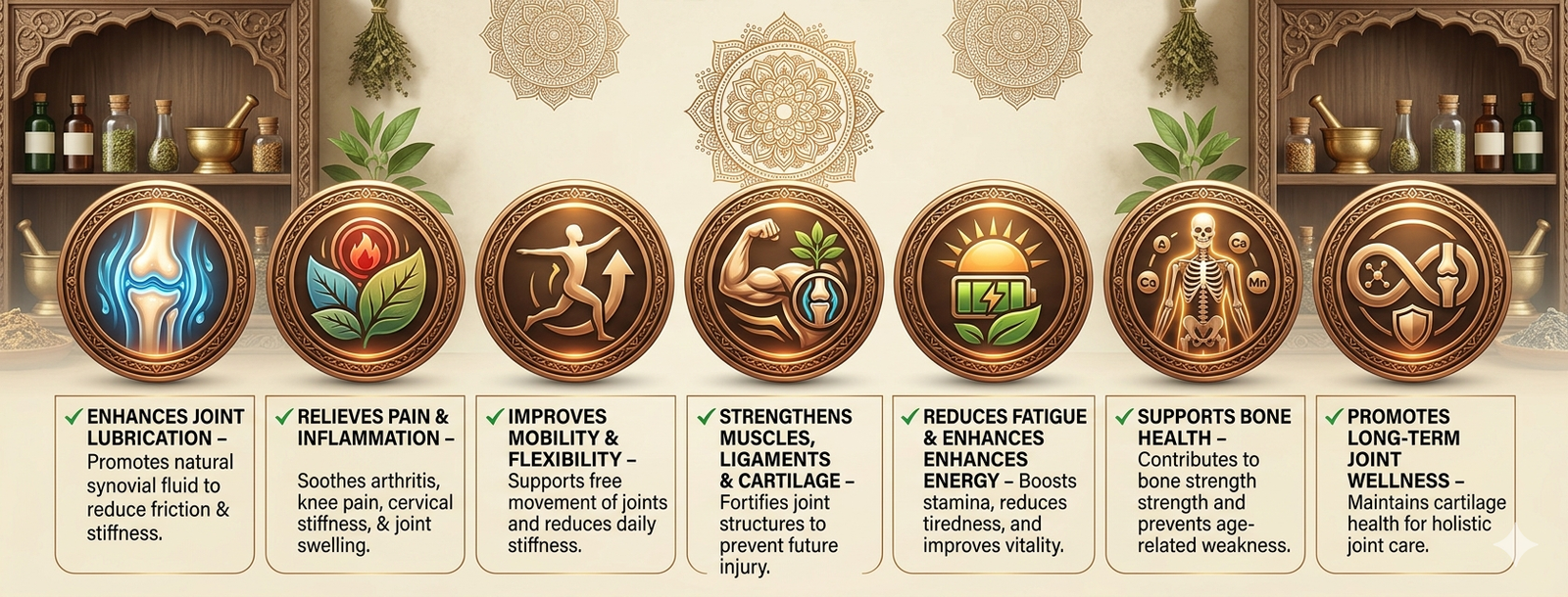 Jointoritis Oil & Tablets - Ayurvedic Combo for Joint Pain Relief features