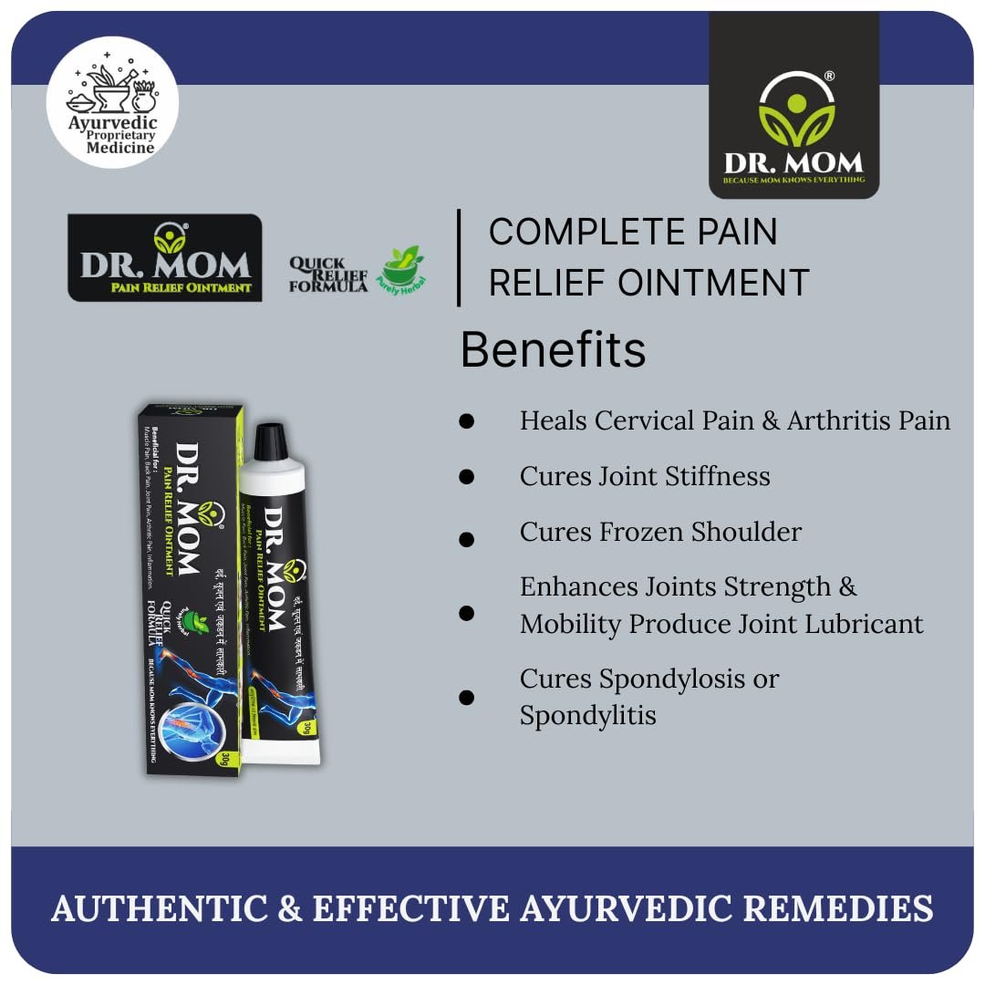 Dr. Mom Pain Relief Ointment 30g | Powerful Ayurvedic Relief for Arthritis & Body Pain image 3