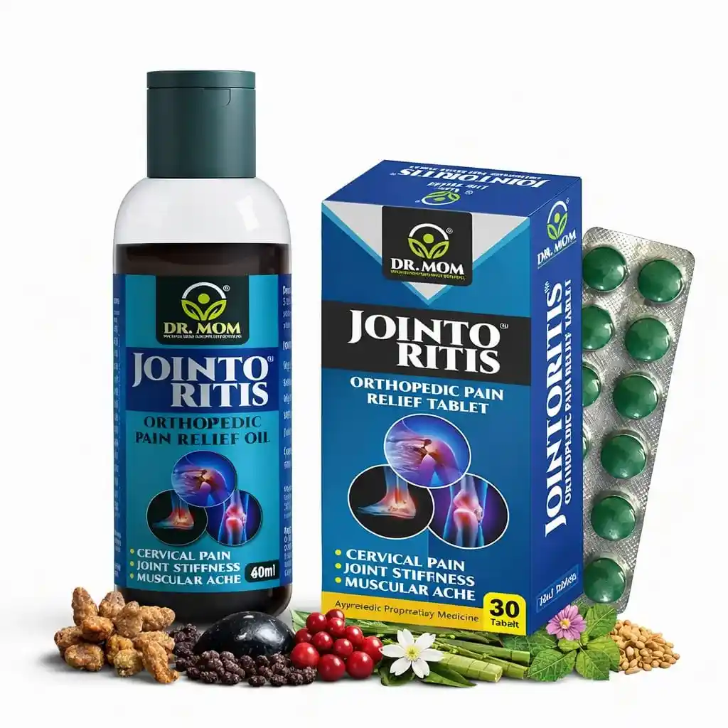 Jointoritis Oil & Tablets - Ayurvedic Combo for Joint Pain Relief