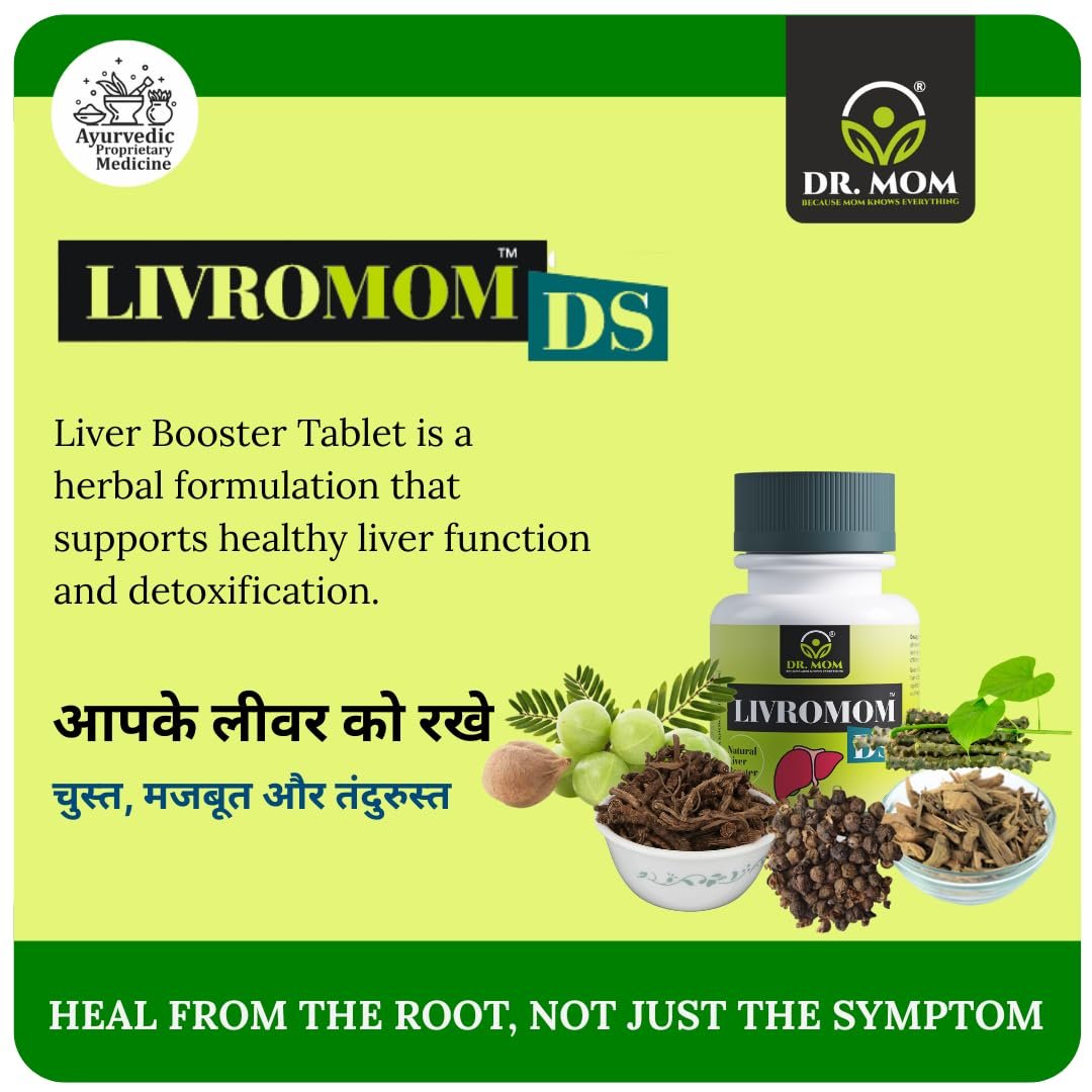 Livromom DS  Advance Tablets For Alcoholic and Drug Induced Liver | 10x10 Tabs - 3 Month Pack image 6