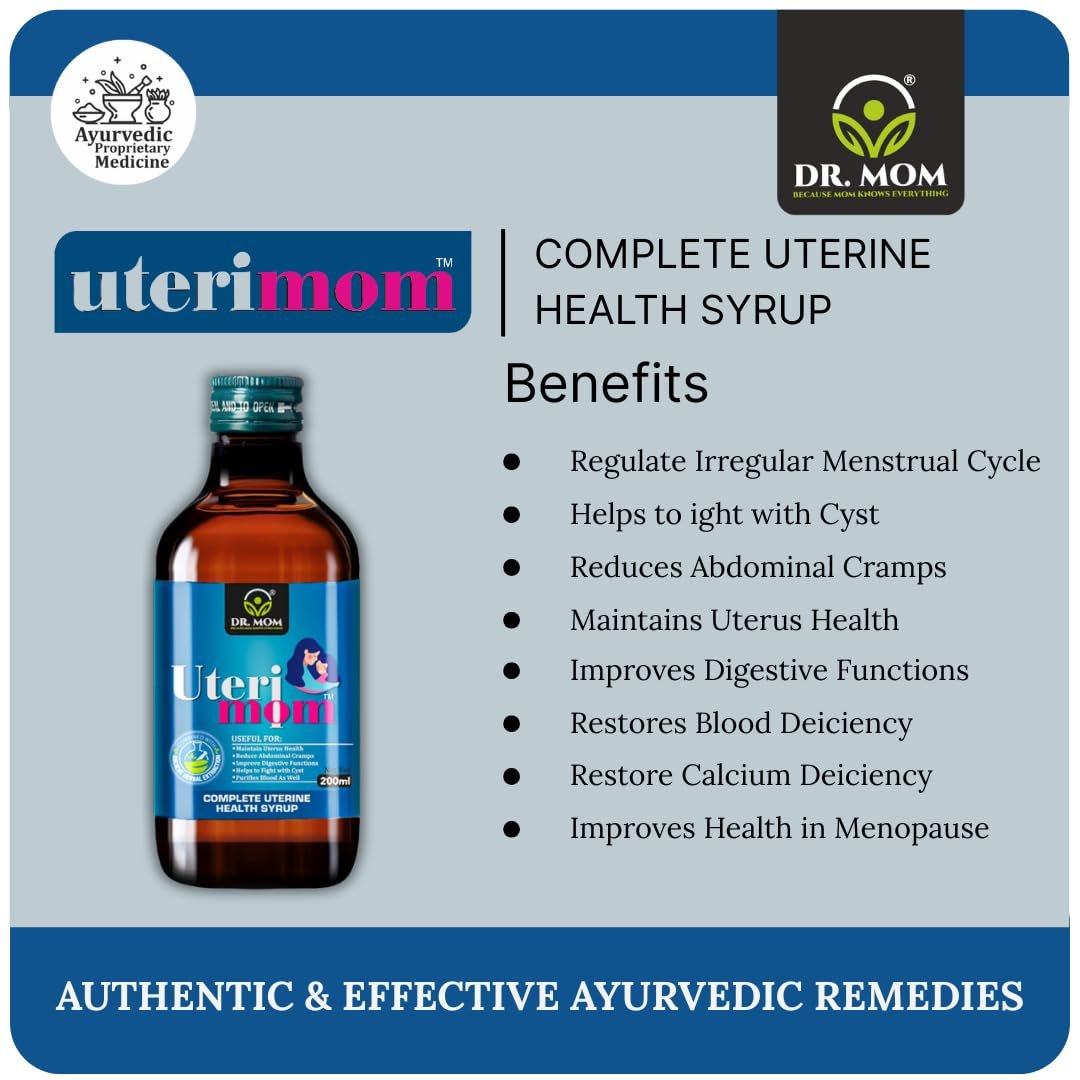 Uterimom Uterine Syrup | Best Ayurvedic Medicine For Irregular Periods 200 ml image 4