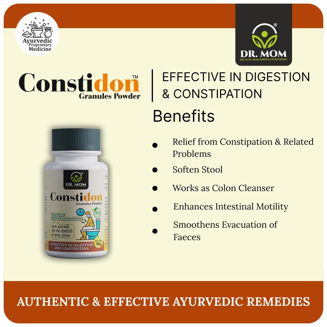 Constidon Granules | Ayurvedic Churna for Constipation | Gut Health - 90g. image 4