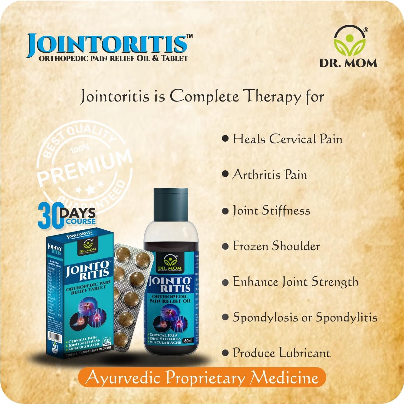 Jointoritis Oil & Tablets - Ayurvedic Combo for Joint Pain Relief image 4